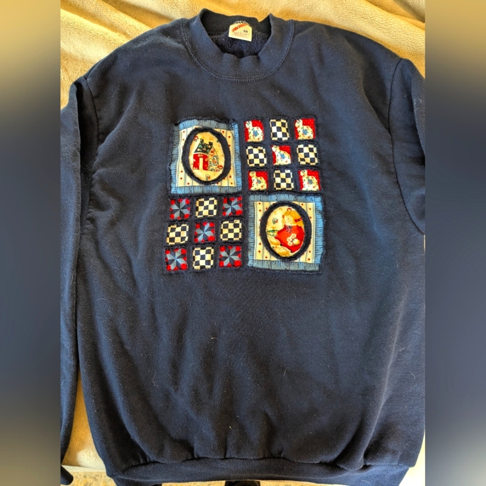 Jerzees Blue Grannycore Sweatshirt